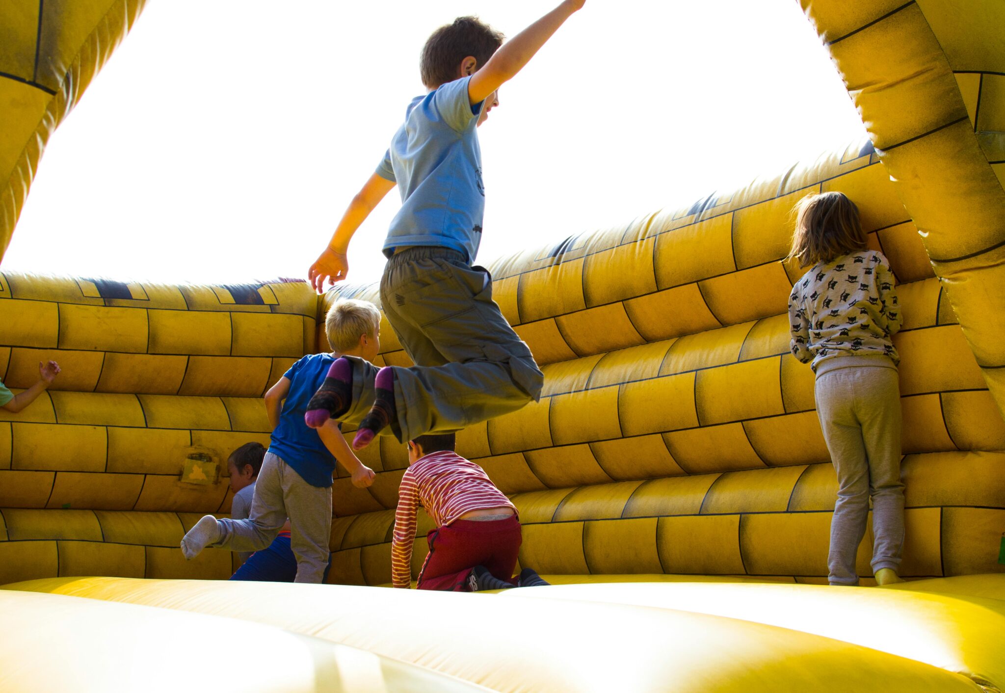 Kids in Bounce House - Things to Do in Raleigh with Kids